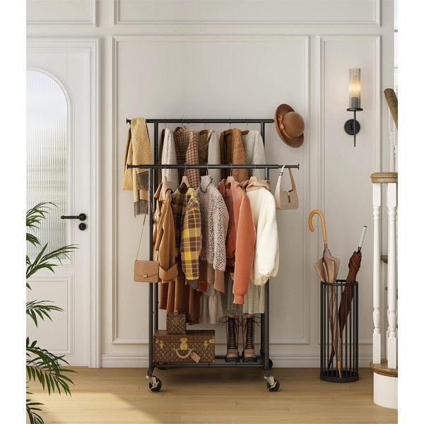 Double Rod Garment Rack Wayfair Canada